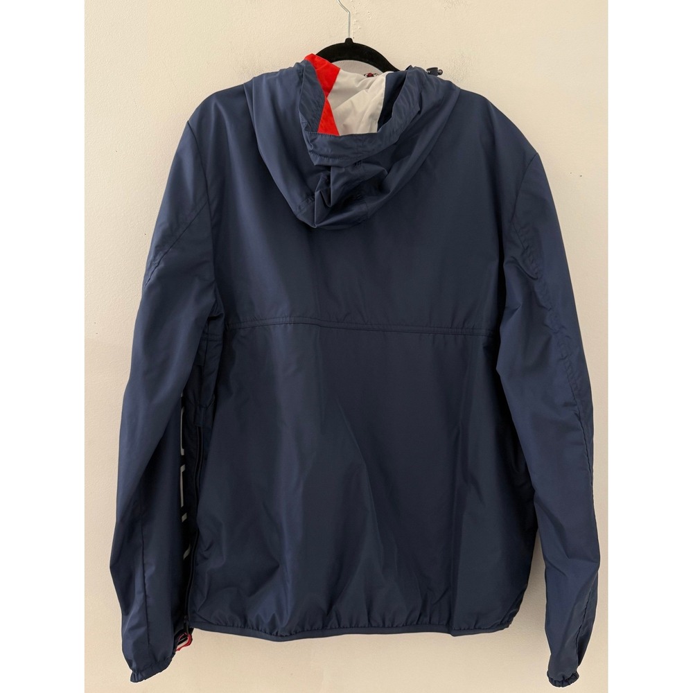 Tommy Hilfiger Men's Navy Blue Anorak Logo Sleeve Half Zip Jacket Size M - Picture 6 of 6
